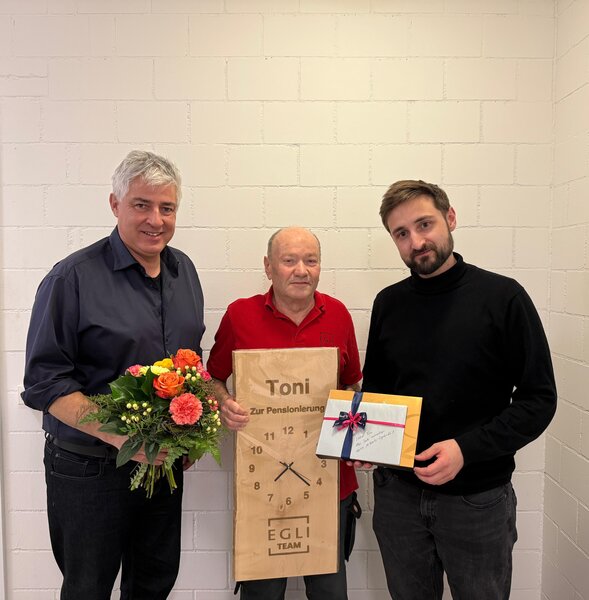 Andreas Egli, Toni Schleiss und Janek Egli Andreas Egli, Toni Schleiss und Janek Egli