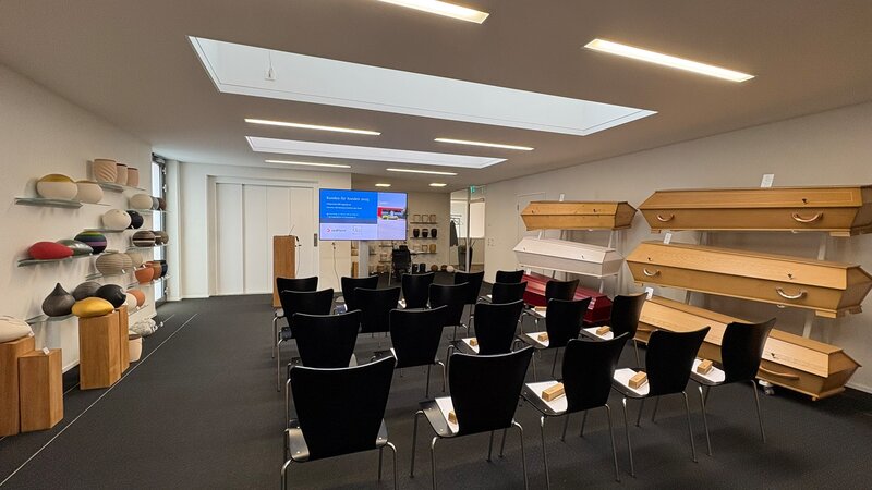 Präsentation in ungewohntem Setting 